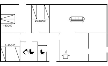 "Maleen" - 150 meter van de inham in Lolland, Falster en Mon 2