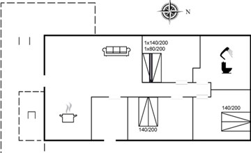 "Thorine" - 750 meter van de zee in NO Jutland 2