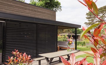 Luxuriöse Lodge mit Hot Tub 2