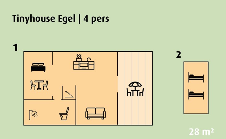 Tinyhouse 'Egel' | 2 - 4 persons 1