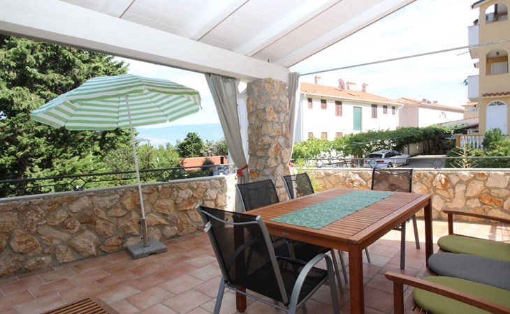 Appartement in Baška mit Eigener Terrasse 1