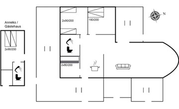 "Hwitserk" - 5m from the sea in Funen 2