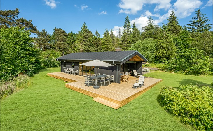 Nice home in Knebel with house sea view 1