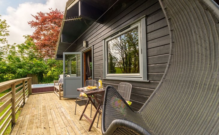 Kastanje Hot Tub Lodge 1