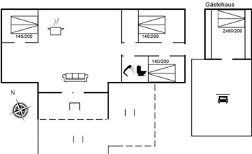 "Gretta" - 400 meter van de zee in Lolland, Falster en Mon 2