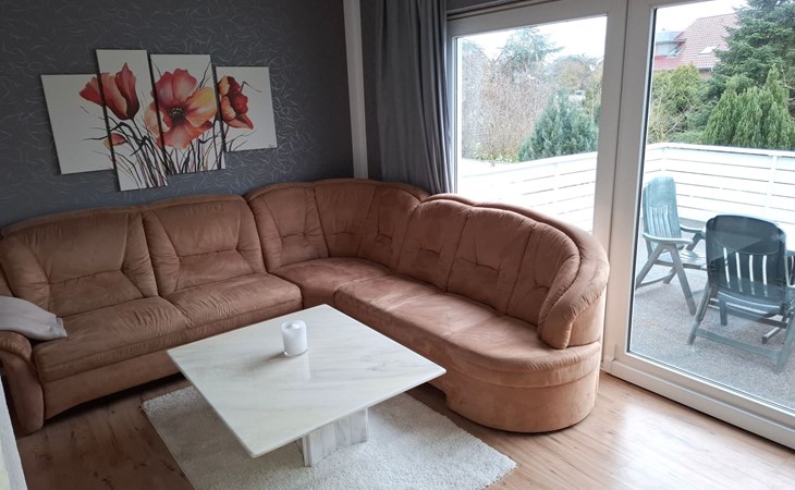 Private Ferienwohnung in Nordenham, großer Balkon 1