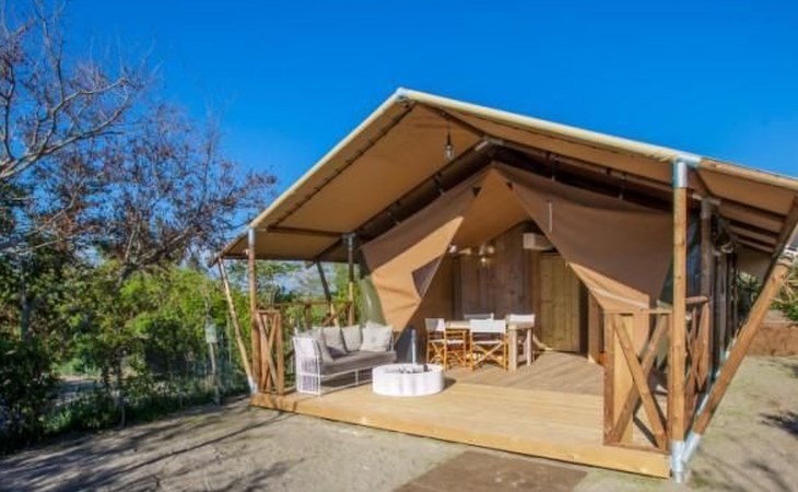 Gemütliches Safarizelt mit Grill und Garten 1