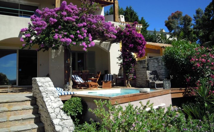 Pont de bateau, Meerblick mit privatem Pool 1