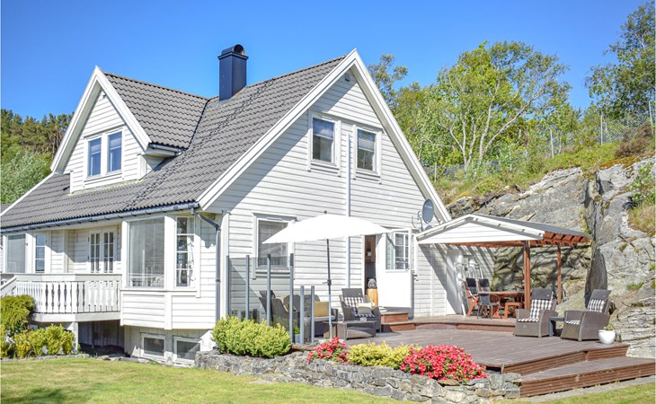 Nice home in Aksdal with house sea view 1