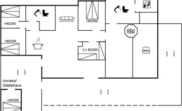 "Hallveig" - 1,1 km van de zee in Lolland, Falster en Mon 2