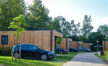 Groepsaccommodatie met hottub (7x Happy Oak Lodge) I 28 personen 2