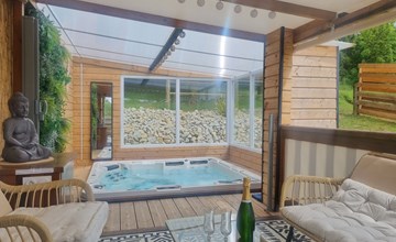 Mobilheim mit privatem Premium-Jacuzzi 3