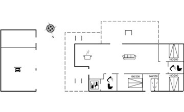 "Gisl" - 1.3km from the sea in Sealand 2