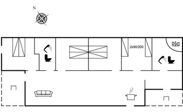 "Elso" - 600 meter van de inham in het Limfjord 2