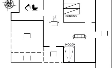 "Tameka" - 10 meter van de inham in Funen 2