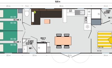 Mobil-home tout confort Camping 5 à Montalivet 3
