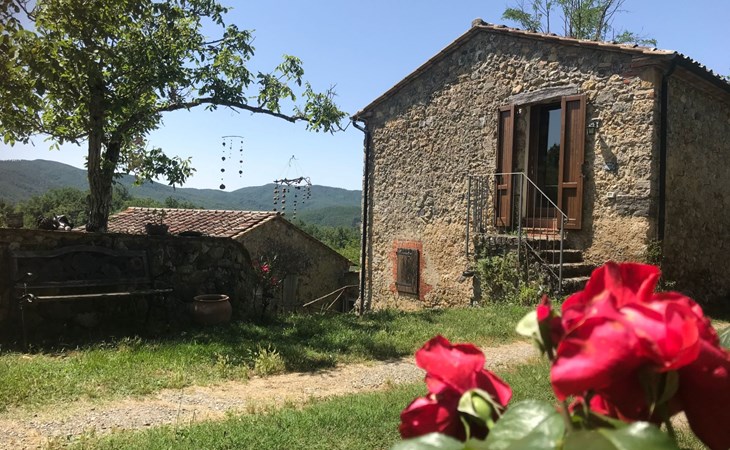 Charmantes Ferienhaus in Ciciano mit Grill, Gart 1