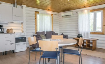 Strandhut in de ochtend 2