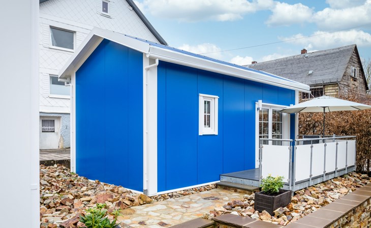 Tiny House Westerwald 16 Blauw 1
