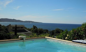 Pont de bateau, Meerblick mit privatem Pool 2
