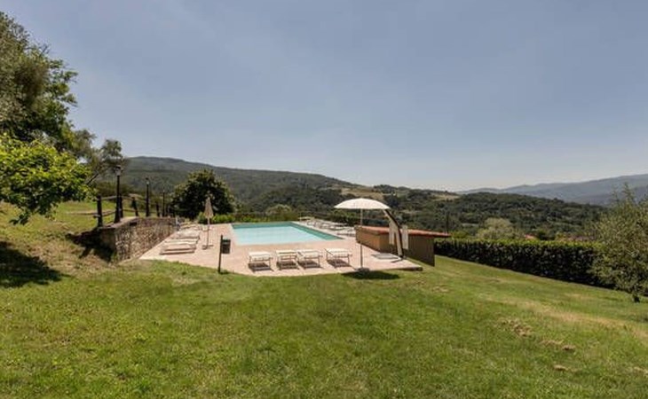 Geranei Haus mit Schwimmbad zwischen Florenz und Arezzo 1