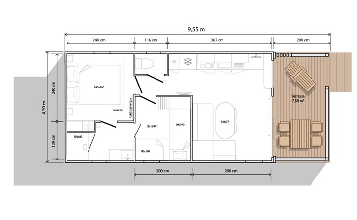 Tiny 4-Personen-Lodge 1