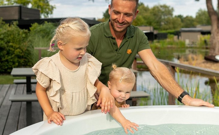 Luxuriöse Lodge mit Hot Tub 1
