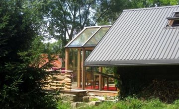 Blockhaus in Gajówka mit Kaminofen 2