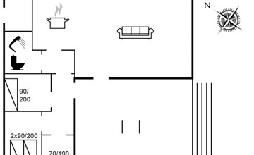 "Bjerne" - 250 meter van de inham in het Limfjord 2